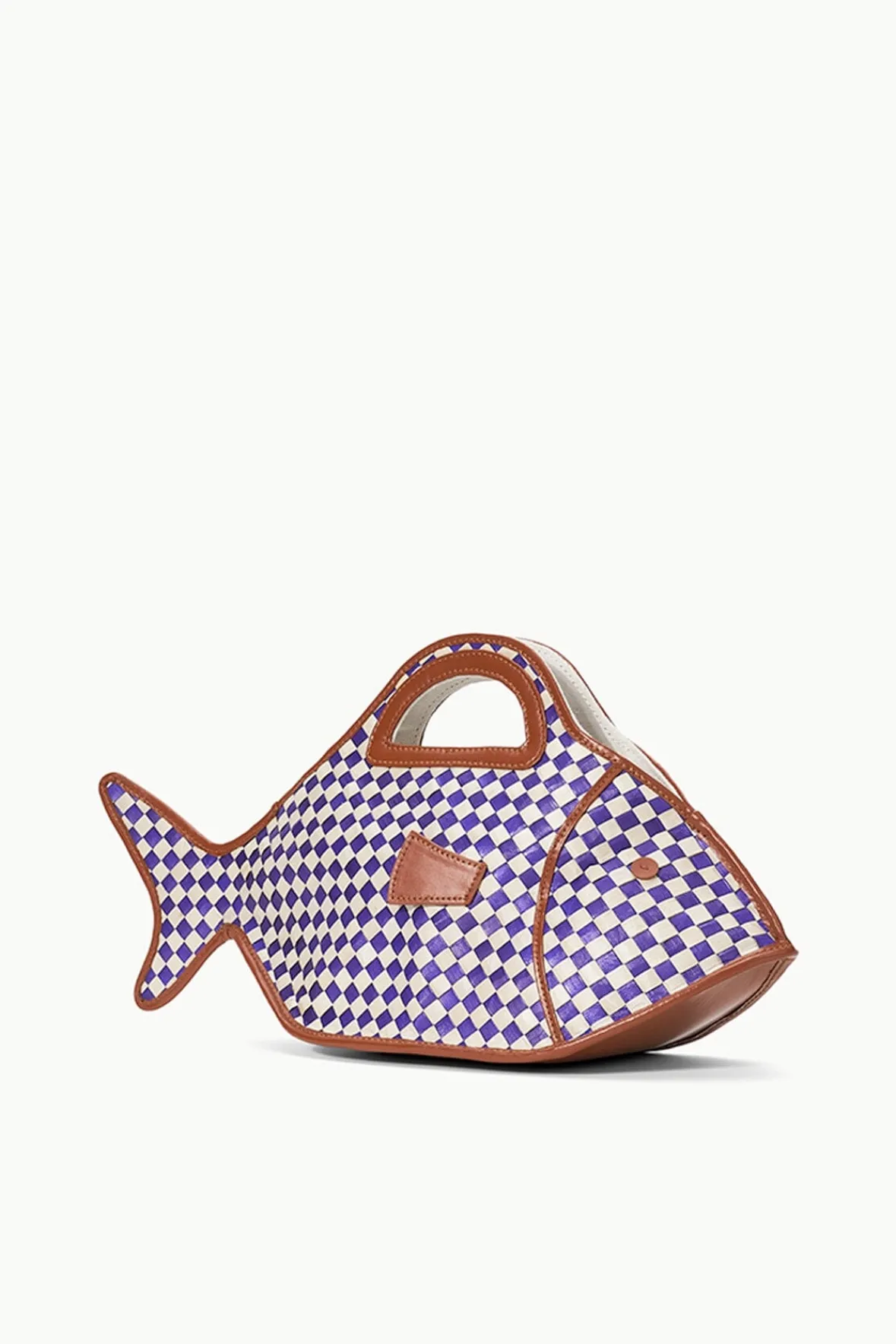 Clutches<STAUD CLEO FISH BASKET BAG COCONUT CHECK COCONUTCHECK