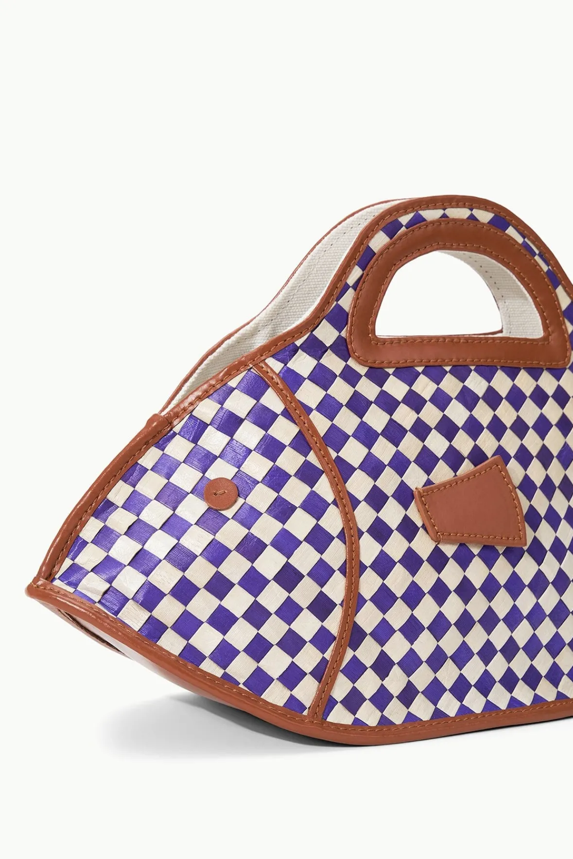Clutches<STAUD CLEO FISH BASKET BAG COCONUT CHECK COCONUTCHECK