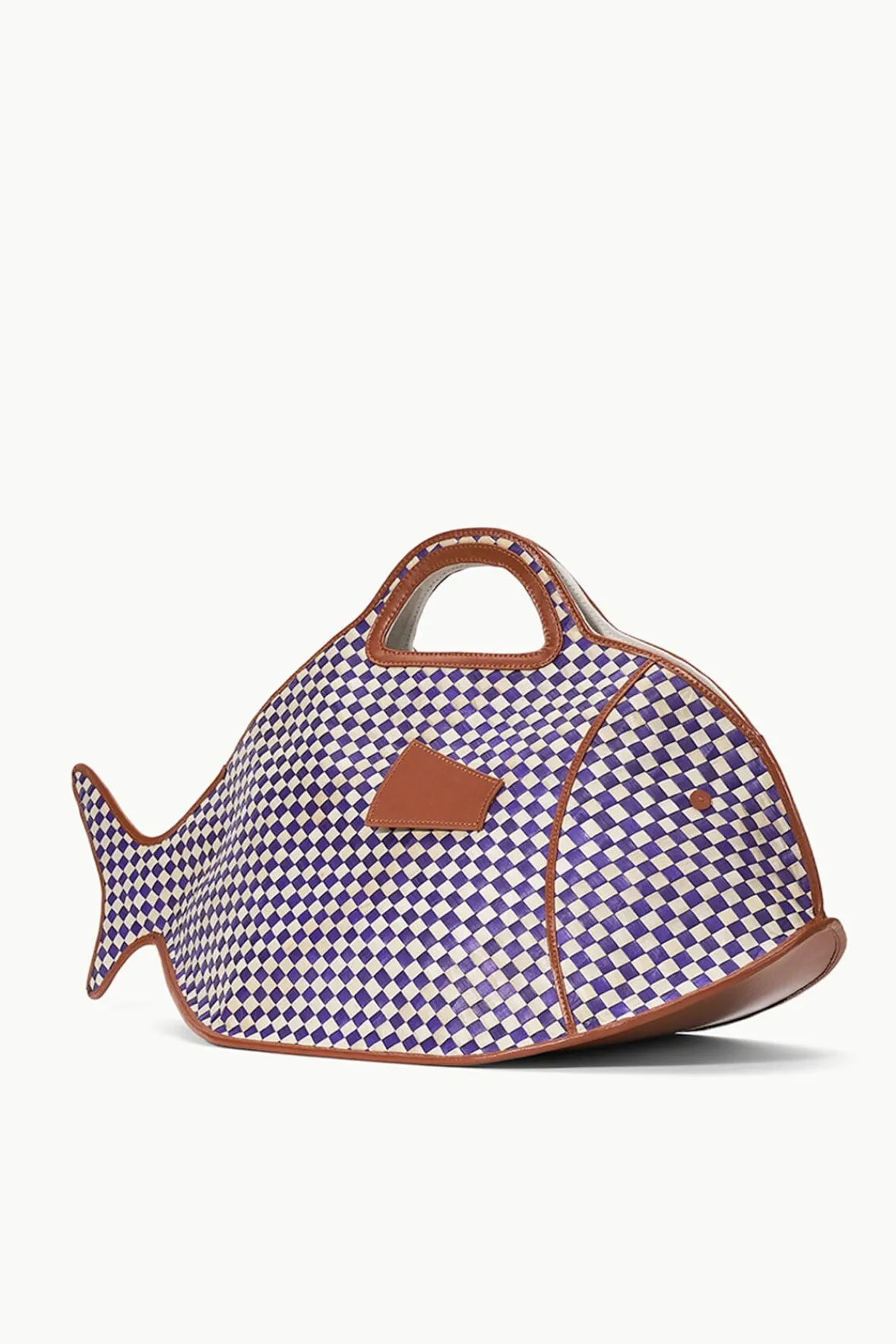 Totes<STAUD CLEO FISH BASKET TOTE COCONUT CHECK COCONUTCHECK