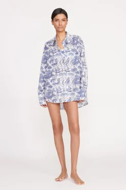 Cover-Ups<STAUD COLTON SHIRT  BLUE TOILE BLUETOILE