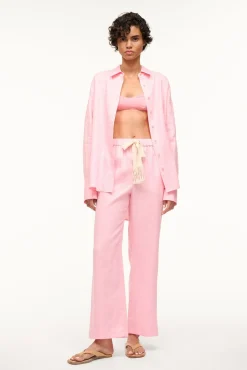 Cover-Ups<STAUD COLTON SHIRT  PEARL PINK PEARLPINK