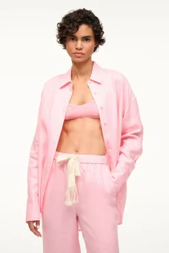 Cover-Ups<STAUD COLTON SHIRT  PEARL PINK PEARLPINK