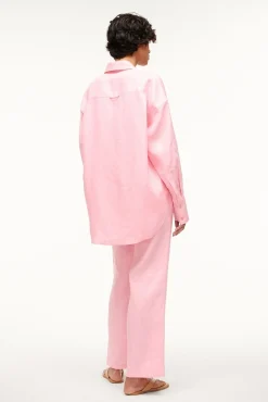Cover-Ups<STAUD COLTON SHIRT PEARL PINK PEARLPINK