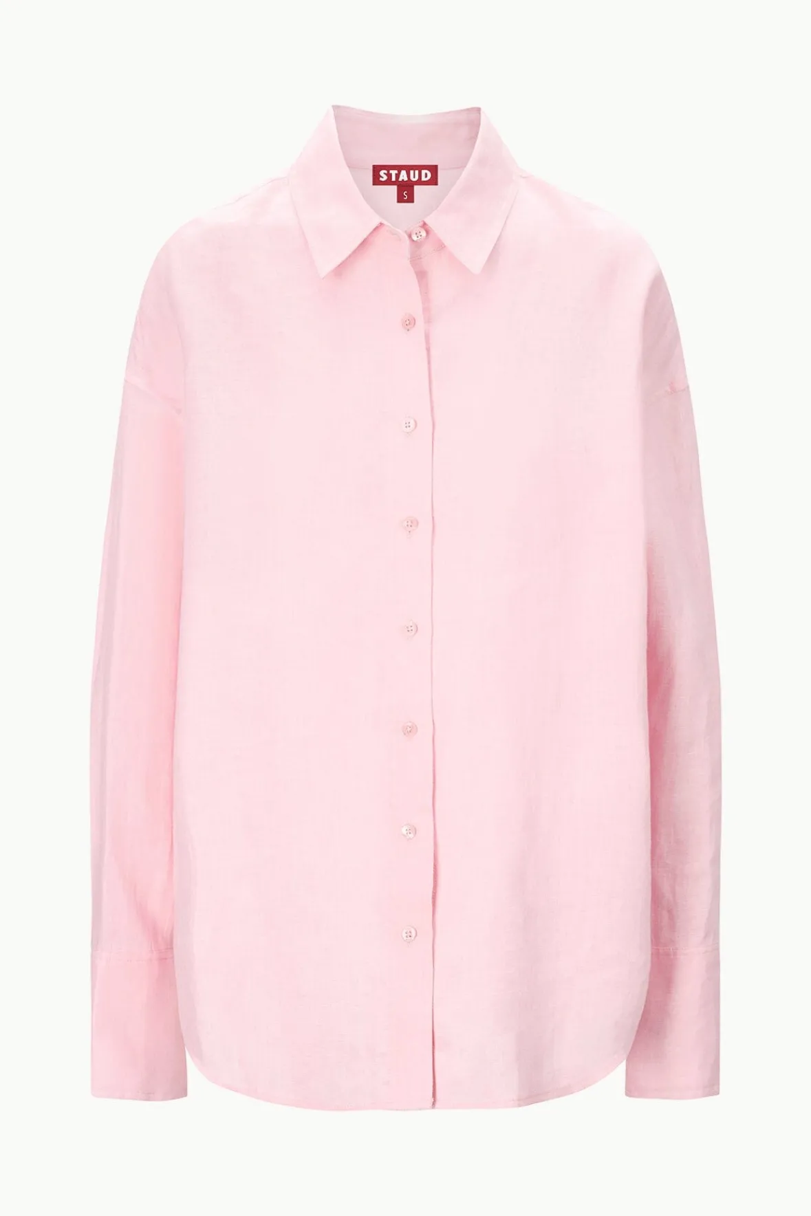 Cover-Ups<STAUD COLTON SHIRT PEARL PINK PEARLPINK