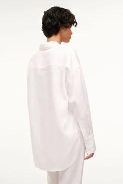 Cover-Ups<STAUD COLTON SHIRT   WHITE