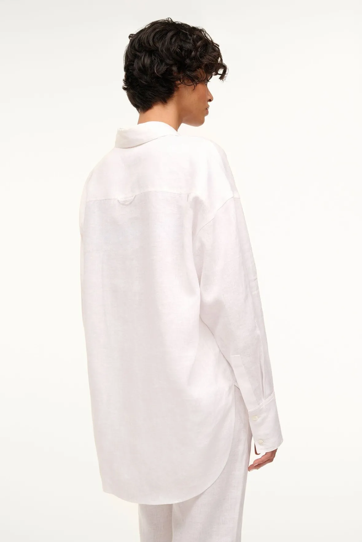 Cover-Ups<STAUD COLTON SHIRT WHITE