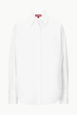 Cover-Ups<STAUD COLTON SHIRT WHITE