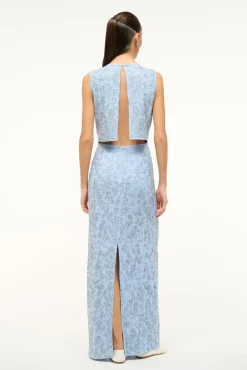 The Evening Edit<STAUD COMO DRESS   PERIWINKLE