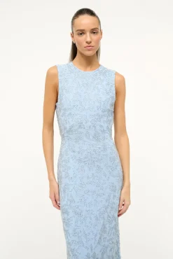 The Evening Edit<STAUD COMO DRESS PERIWINKLE