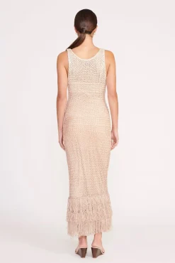 The Evening Edit|Dresses<STAUD CONSTANZA DRESS  BEIGE MULTI BEIGEMULTI