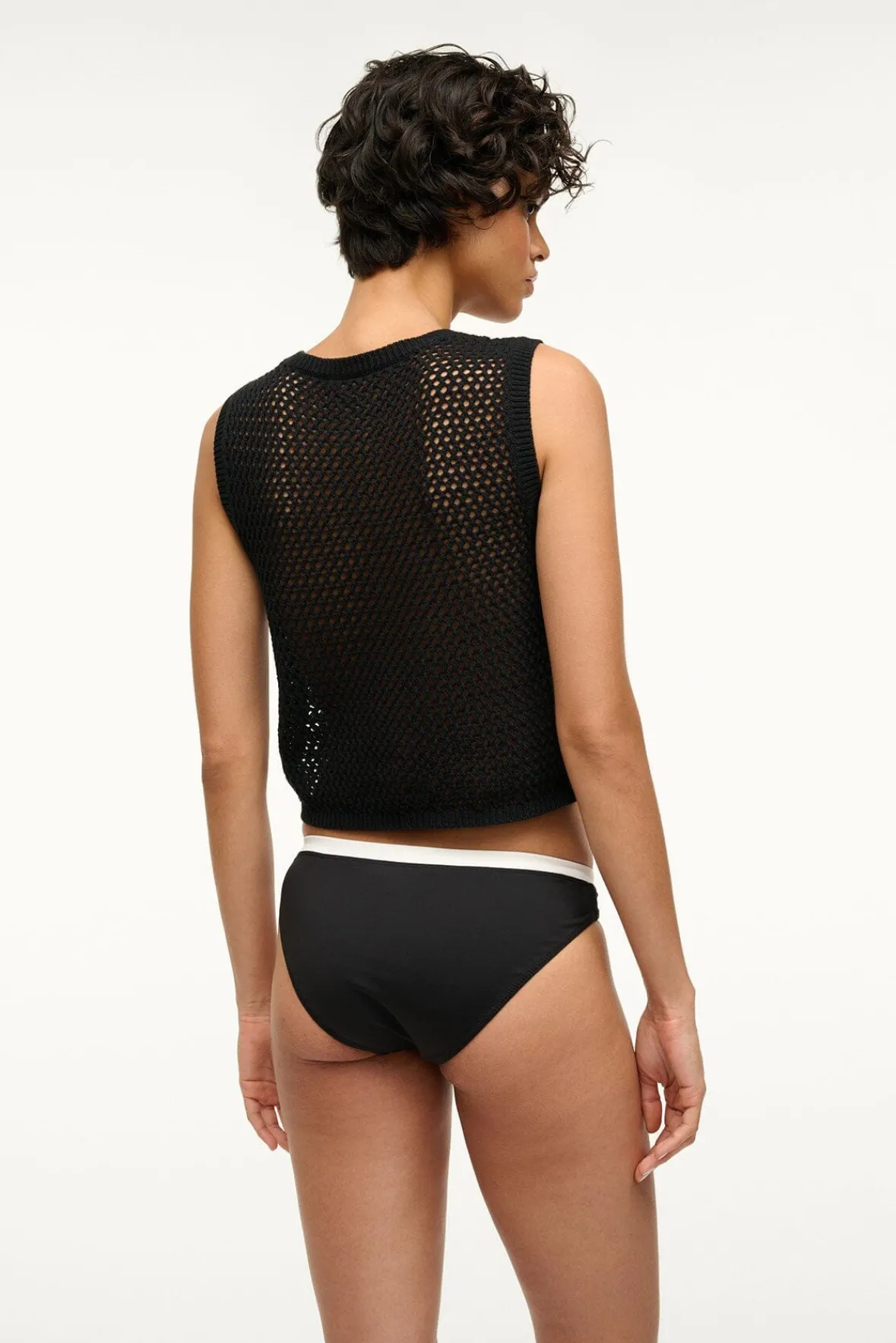 Cover-Ups<STAUD CORRICELLA COVERUP TOP BLACK