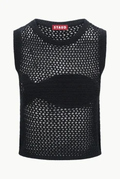 Cover-Ups<STAUD CORRICELLA COVERUP TOP BLACK
