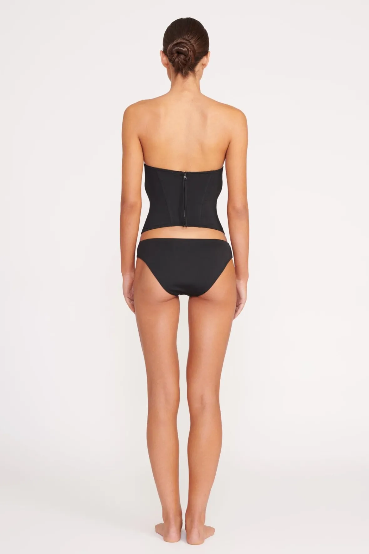 Bikinis<STAUD CORSAGE BIKINI BOTTOM BLACK