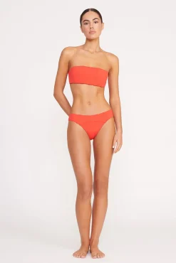 Bikinis<STAUD CORSAGE BIKINI BOTTOM RED ROSE REDROSE
