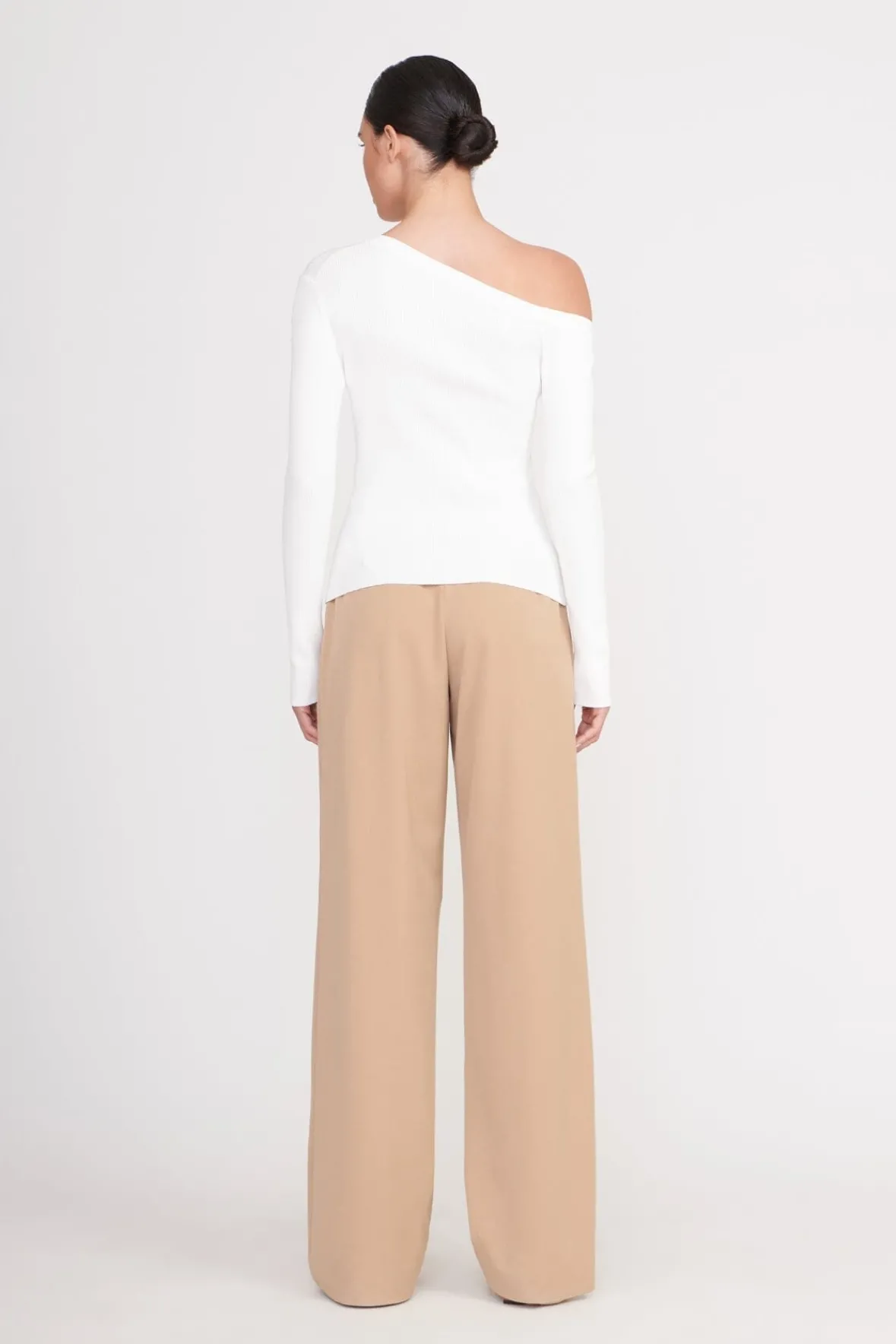 Knits|Tops<STAUD CRAFTSMAN SWEATER IVORY
