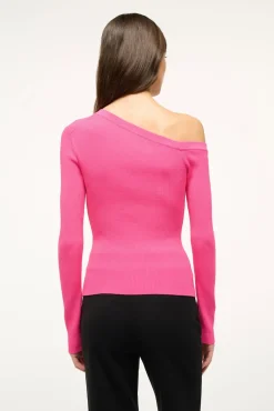 Knits|Tops<STAUD CRAFTSMAN SWEATER   PUNCH