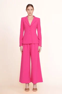 Pants & Shorts<STAUD CROPPED CALEB PANT   MAGENTA