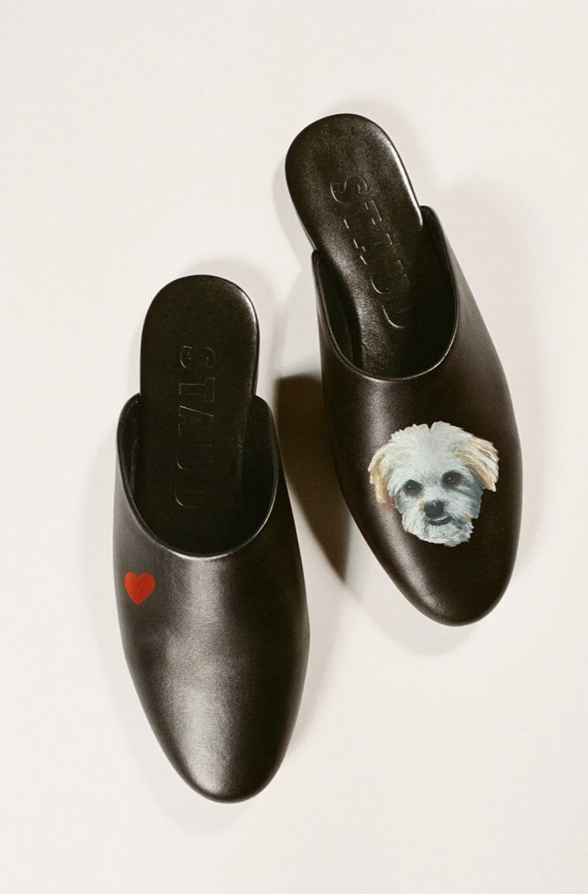 Pet Slippers|Pet Handbags<STAUD CUSTOM ABBY SLIPPER BLACK