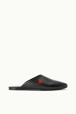 Pet Slippers|Pet Handbags<STAUD CUSTOM ABBY SLIPPER BLACK