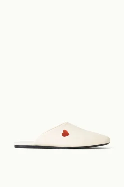 Pet Handbags|Pet Slippers<STAUD CUSTOM ABBY SLIPPER   CREAM