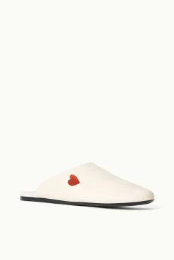 Pet Handbags|Pet Slippers<STAUD CUSTOM ABBY SLIPPER   CREAM