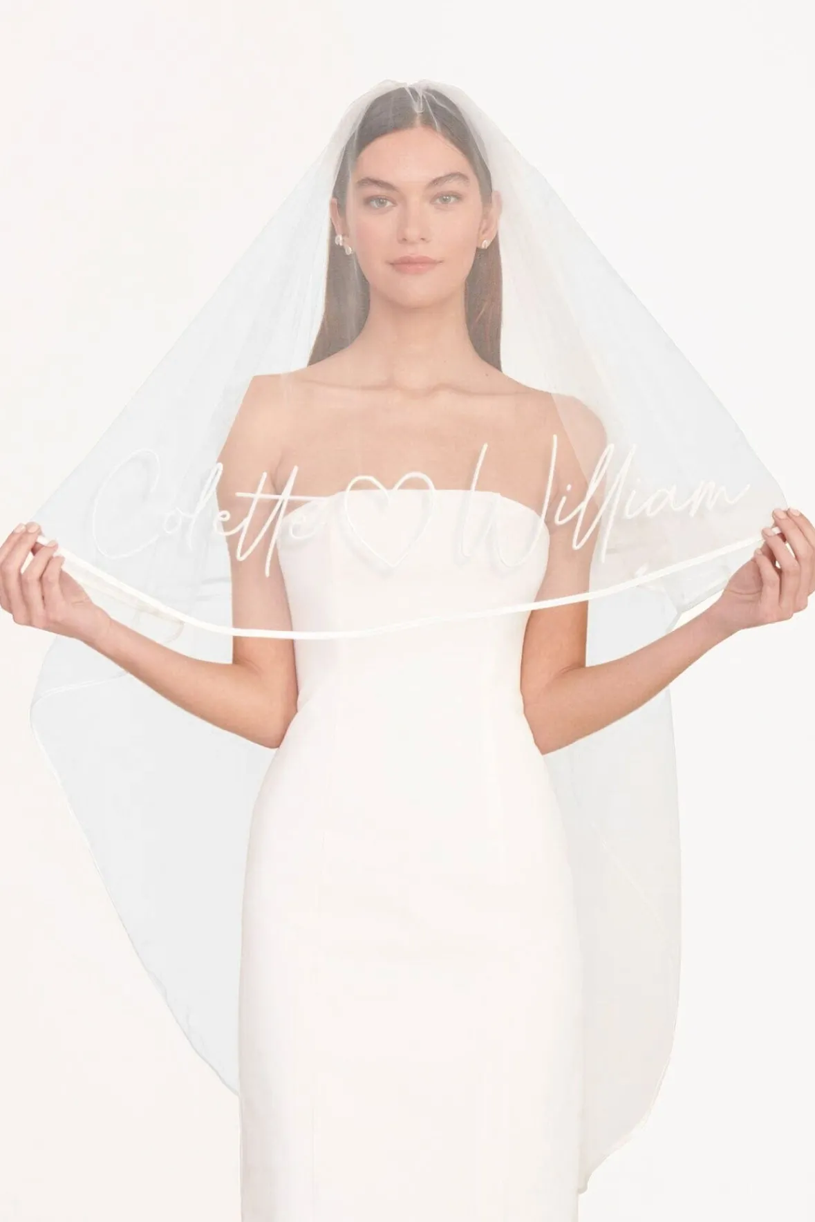 STAUD Bride<STAUD CUSTOM EMBROIDERED VEIL