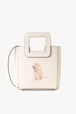 Custom Handbags|Pet Handbags<STAUD CUSTOM MINI SHIRLEY LEATHER BAG CREAM CREAMCONTRAST