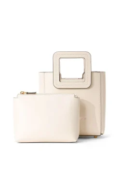Custom Handbags|Pet Handbags<STAUD CUSTOM MINI SHIRLEY LEATHER BAG CREAM CREAMCONTRAST