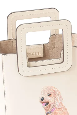 Custom Handbags|Pet Handbags<STAUD CUSTOM MINI SHIRLEY LEATHER BAG CREAM CREAMCONTRAST