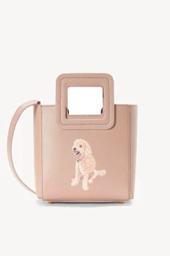 Custom Handbags|Pet Handbags<STAUD CUSTOM MINI SHIRLEY LEATHER BAG BLUSH