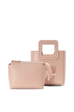 Custom Handbags|Pet Handbags<STAUD CUSTOM MINI SHIRLEY LEATHER BAG   BLUSH