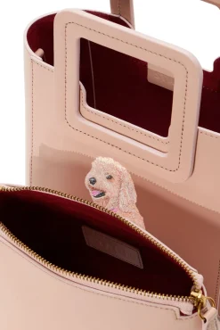 Custom Handbags|Pet Handbags<STAUD CUSTOM MINI SHIRLEY LEATHER BAG BLUSH