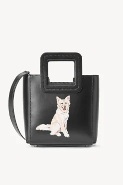 Custom Handbags|Pet Handbags<STAUD CUSTOM MINI SHIRLEY LEATHER BAG BLACK BLACKBLACK