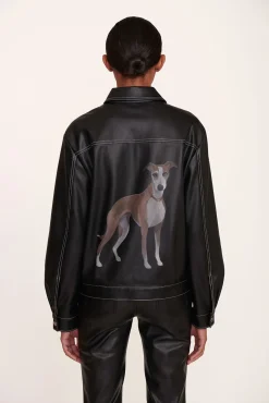Pet Ready To Wear|Outerwear & Jackets<STAUD CUSTOM RYAN JACKET   BLACK