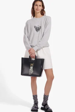 Custom Handbags|Pet Handbags<STAUD CUSTOM SHIRLEY LEATHER BAG   BLACK