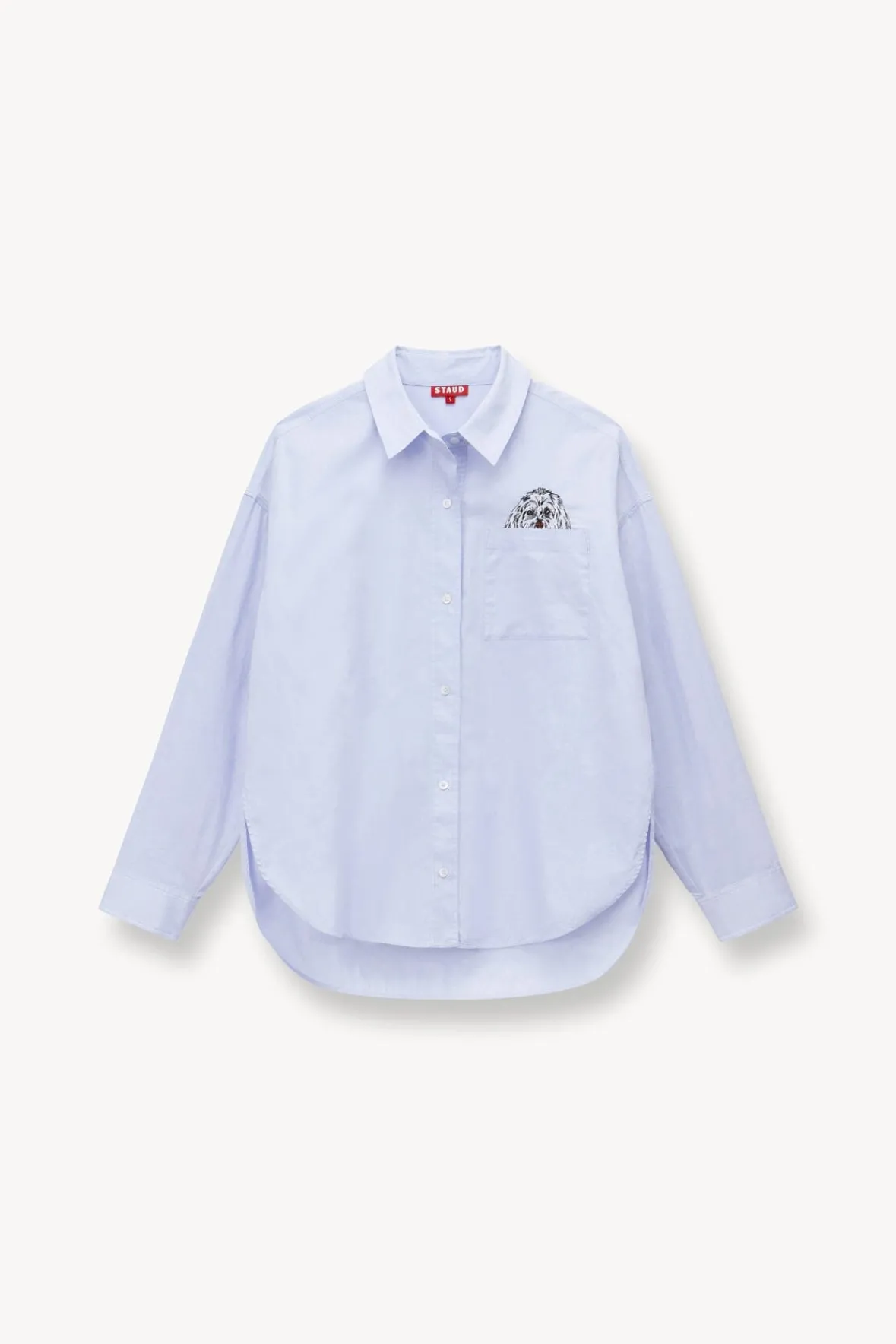 Pet Ready To Wear<STAUD CUSTOM x C.BONZ CLASSIC OVERSIZED SHIRT OXFORD BLUE OXFORDBLUE