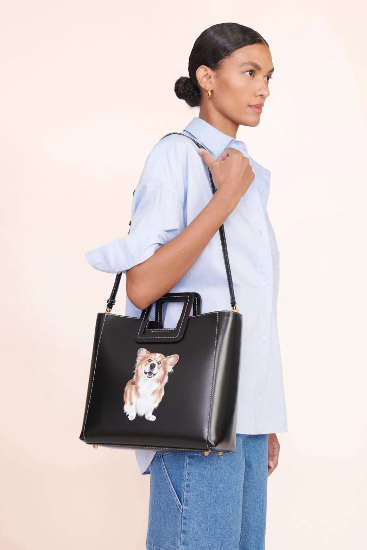 Pet Ready To Wear<STAUD CUSTOM x C.BONZ CLASSIC OVERSIZED SHIRT OXFORD BLUE OXFORDBLUE