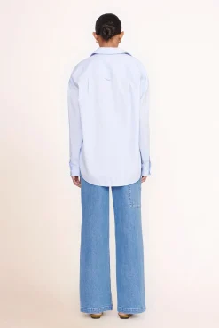 Pet Ready To Wear<STAUD CUSTOM x C.BONZ CLASSIC OVERSIZED SHIRT OXFORD BLUE OXFORDBLUE