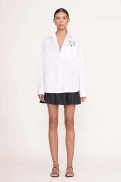 Pet Ready To Wear<STAUD CUSTOM x C.BONZ CLASSIC OVERSIZED SHIRT WHITE