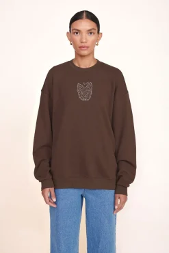 Pet Sweats & Knits<STAUD CUSTOM x C.BONZ OVERSIZED SWEATSHIRT BROWN