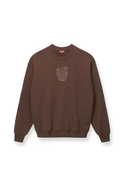 Pet Sweats & Knits<STAUD CUSTOM x C.BONZ OVERSIZED SWEATSHIRT   BROWN
