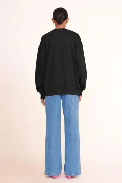 Pet Sweats & Knits<STAUD CUSTOM x C.BONZ OVERSIZED SWEATSHIRT BLACK
