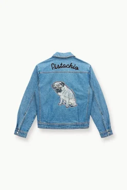 Pet Ready To Wear|Outerwear & Jackets<STAUD CUSTOM x C.BONZ OVERSIZED RYAN DENIM JACKET  MEDIUM WASH MEDIUMWASH
