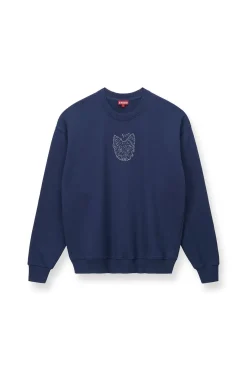 Pet Sweats & Knits<STAUD CUSTOM x C.BONZ OVERSIZED SWEATSHIRT NAVY