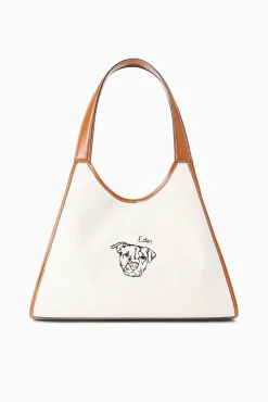 Pet Handbags<STAUD CUSTOM x C.BONZ SOFT REY BAG CREAM TAN CREAMTAN