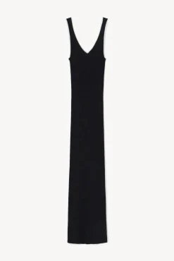 Dresses<STAUD DANA DRESS BLACK BLACKWHITE