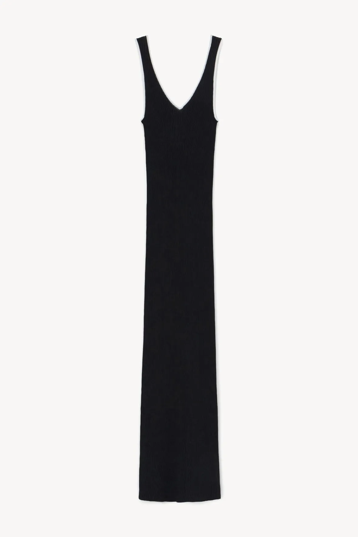 Dresses<STAUD DANA DRESS BLACK BLACKWHITE