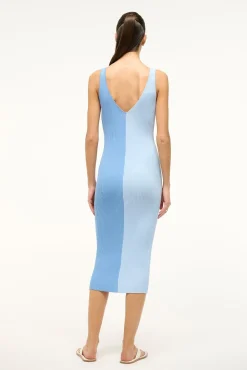 Dresses<STAUD DANA DRESS PERIWINKLE MULTI PERIWINKLEMULTI