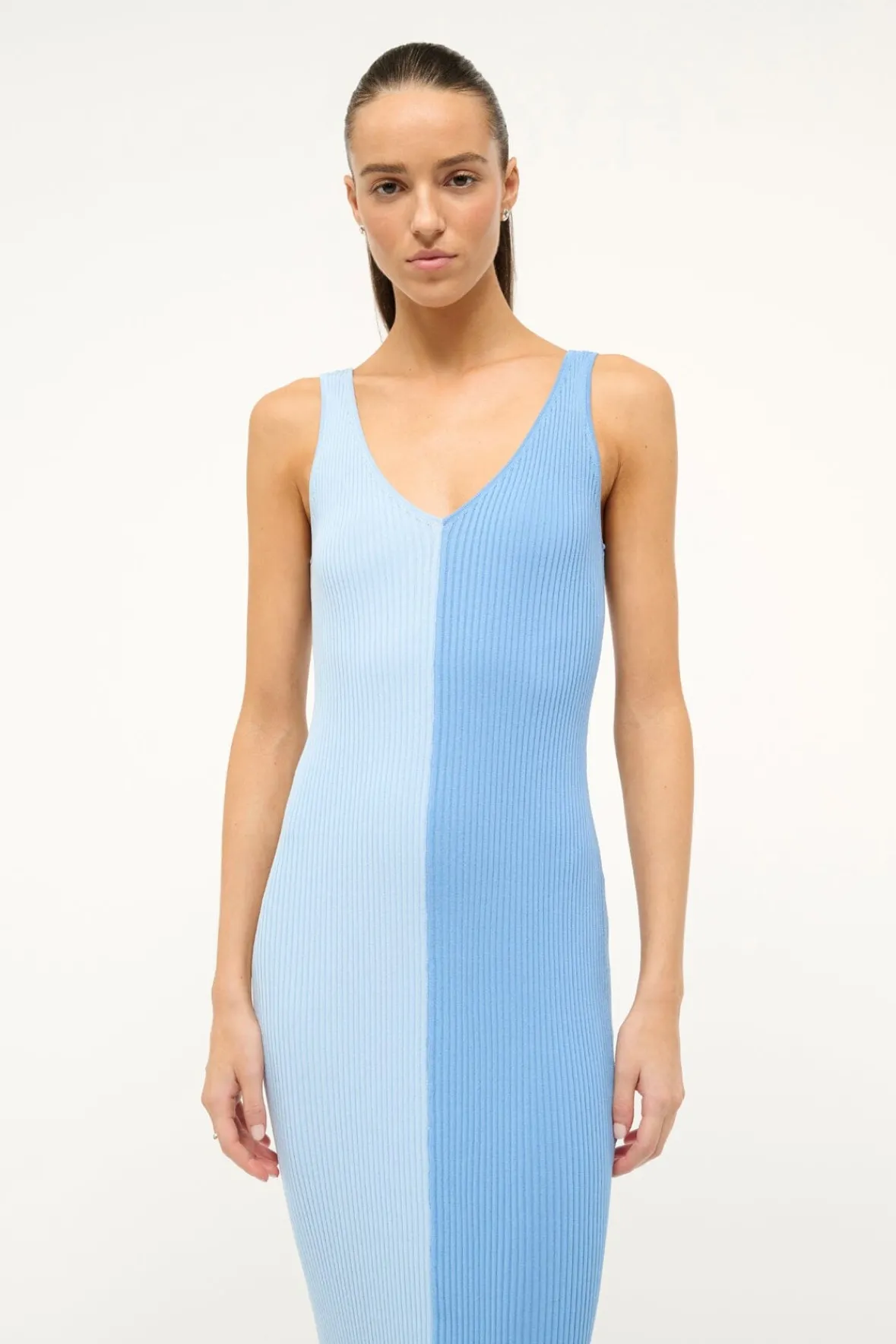 Dresses<STAUD DANA DRESS PERIWINKLE MULTI PERIWINKLEMULTI