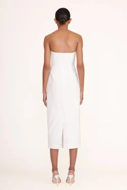 Dresses<STAUD DANIELA DRESS WHITE